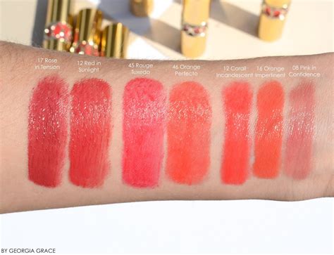 ysl rouge volupte shine spring 2016 swatches|YSL rouge volupté shine lipstick.